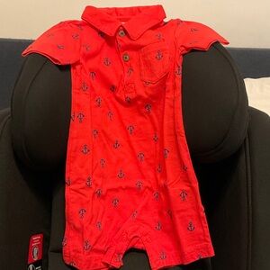 Carter's Red Anchor Print Bodysuit
